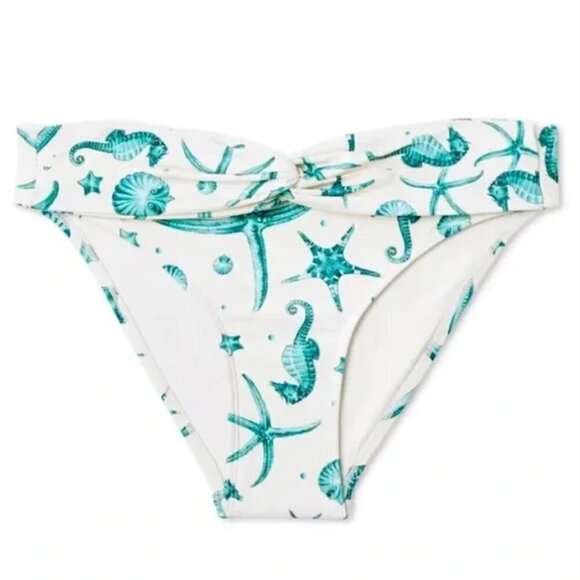 New With Tags Agua Bendita x Target Seahorse Print Bikini Bottom - Picture 3 of 4